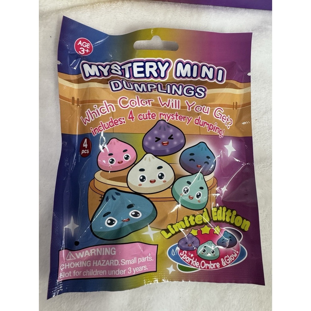 Mini Mystery Dumpling Limited Edition 4pc! Sparkle, Ombre & Glow!